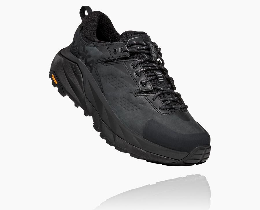 Tenis Trail Hoka One One Masculino Pretas - Kaha Baixo Gore-Tex - 608-WHCJOA